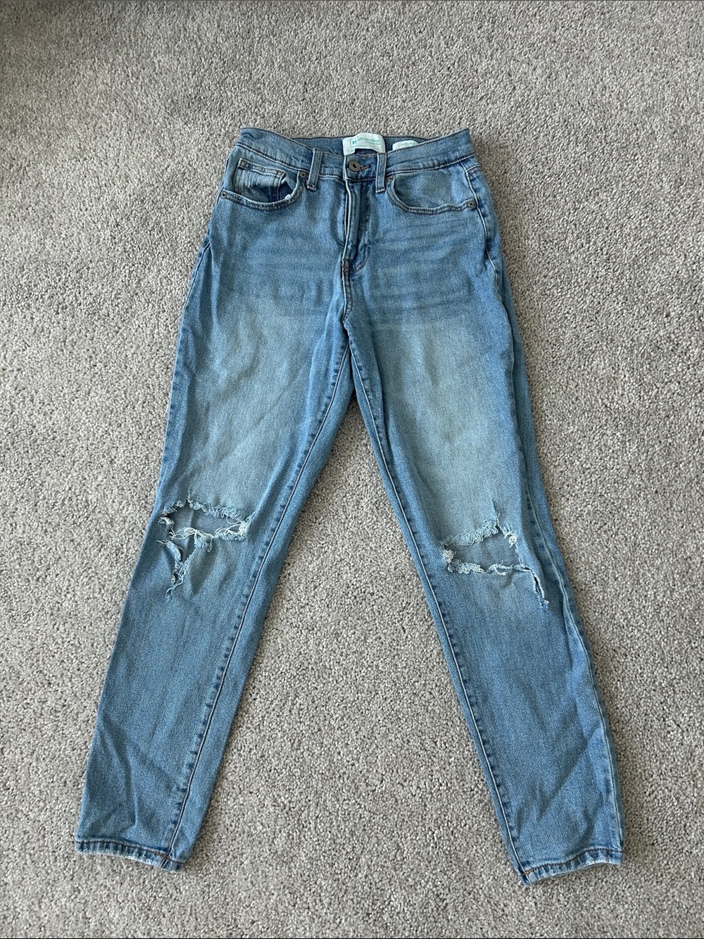 Celebrity Pink Washed Denim Ripped Skinny Jeans